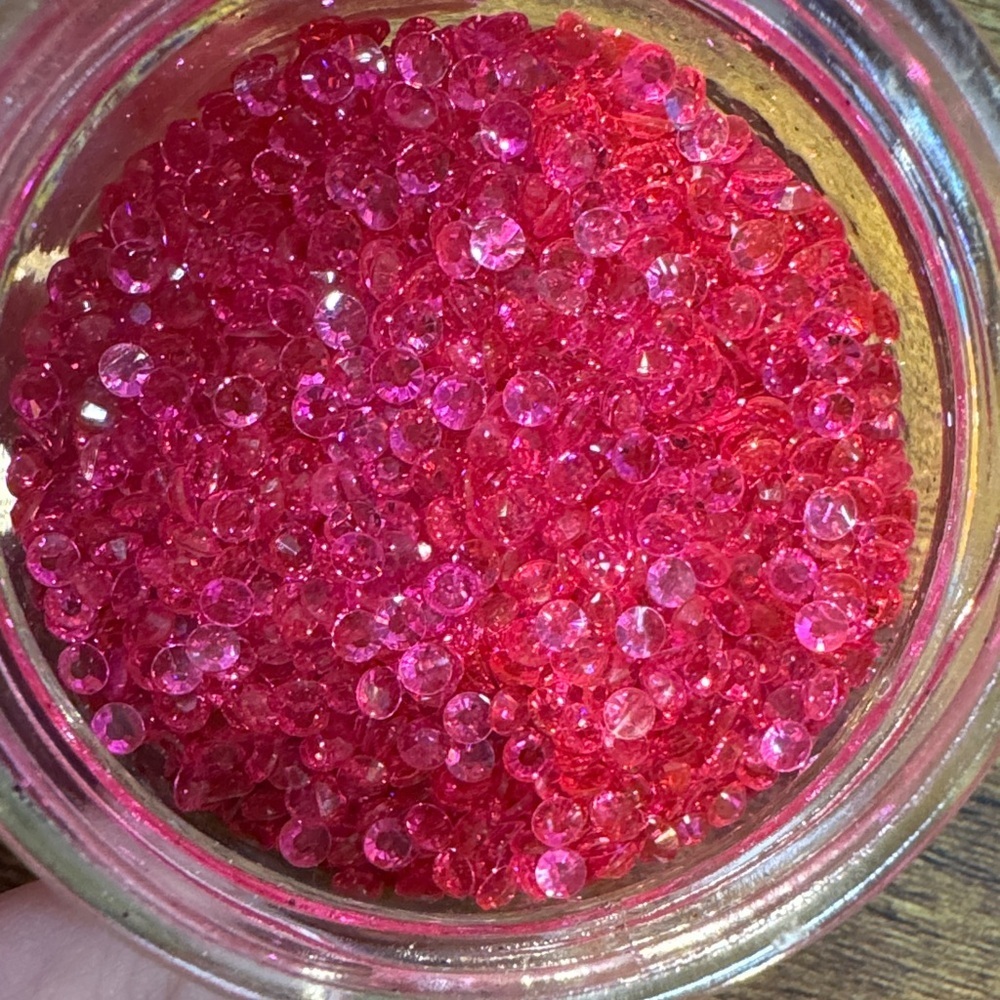 Vibrant Pink flat back rhinestones